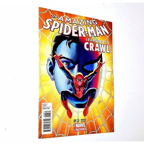 Amazing Spider-Man LE 1:50 Learning To Crawl VARIANT 1.3 Cassaday Marvel 2014 NM - Picture 3 of 5